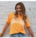 Orange Lulu Mac T-shirt