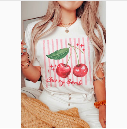Short Sleeve Cherry T-Shirt