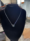 Double heart necklace