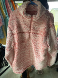 Sherpa pullover pink